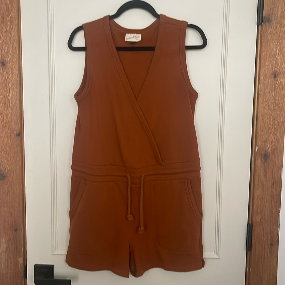 Burnt orange romper